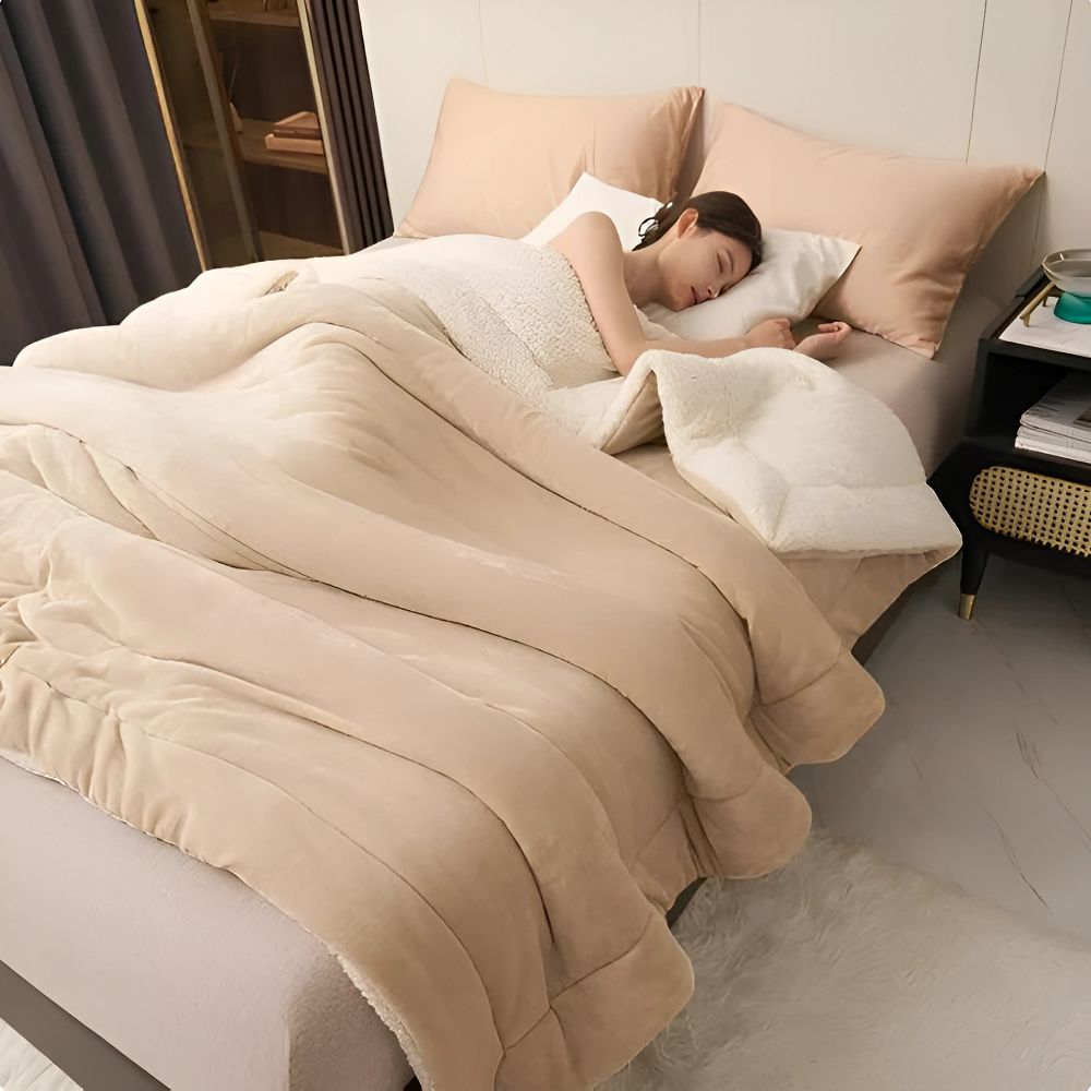 Reversible Warm Throw Blanket