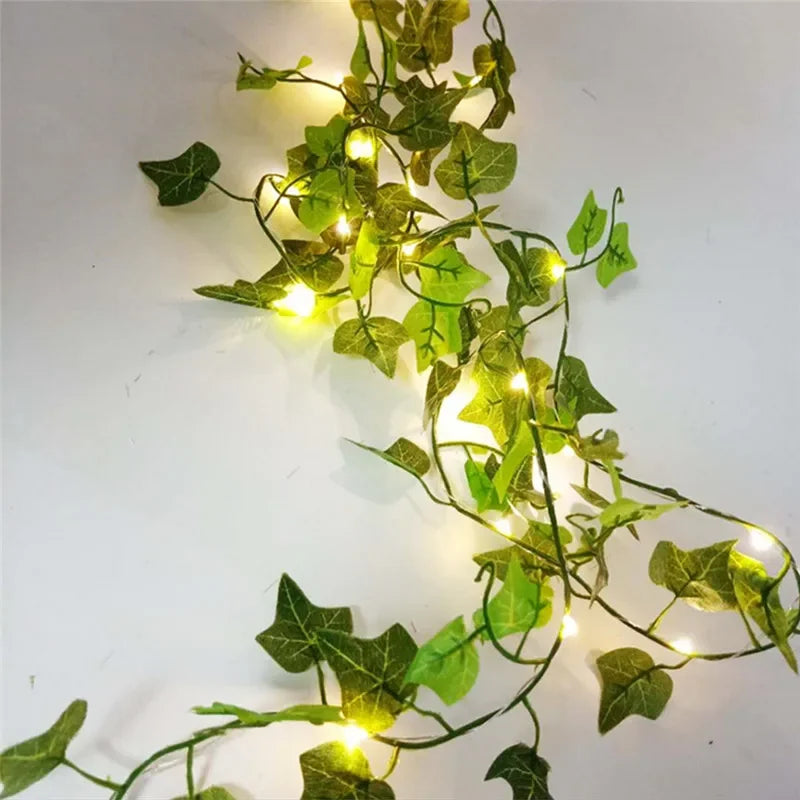 Minimalist Flower and Leaf String Lights
