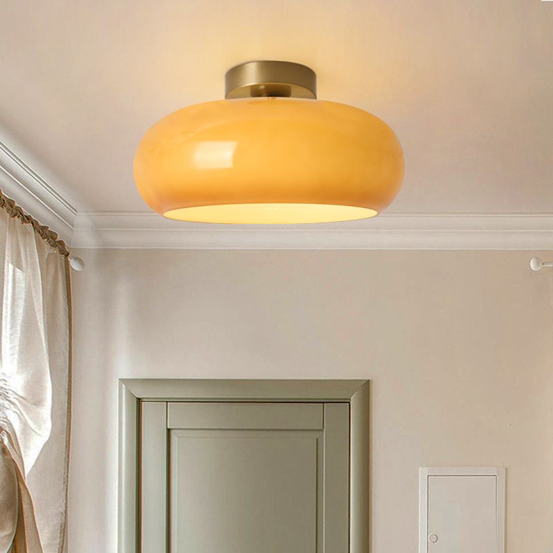 Mid-Century Round Ceiling Light Fixture