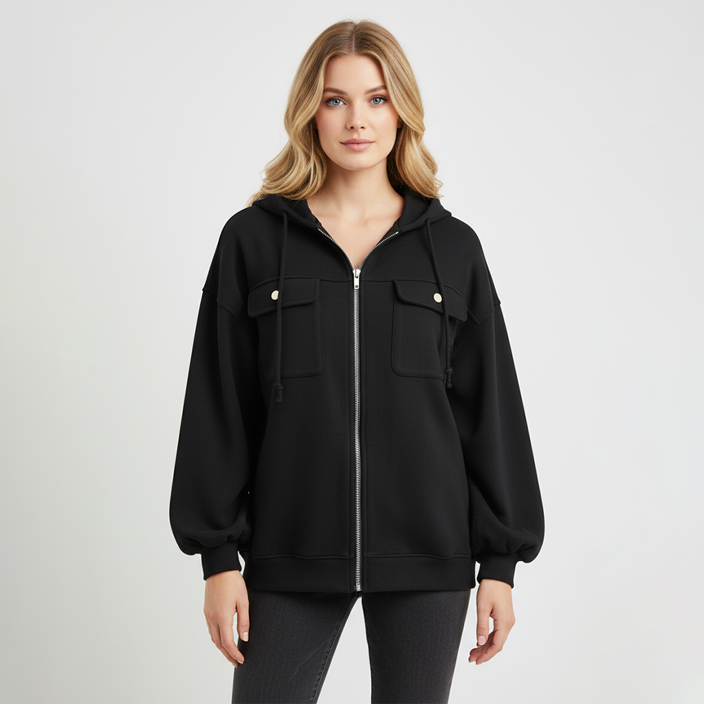 Jessica | Women Winter Zipper Hooded Jacket