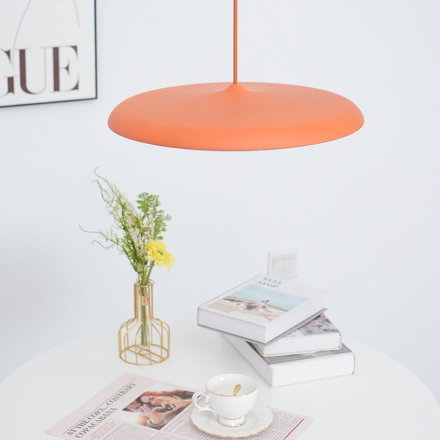 Contemporary Minimalist LED Pendant Light in Macaron Colours