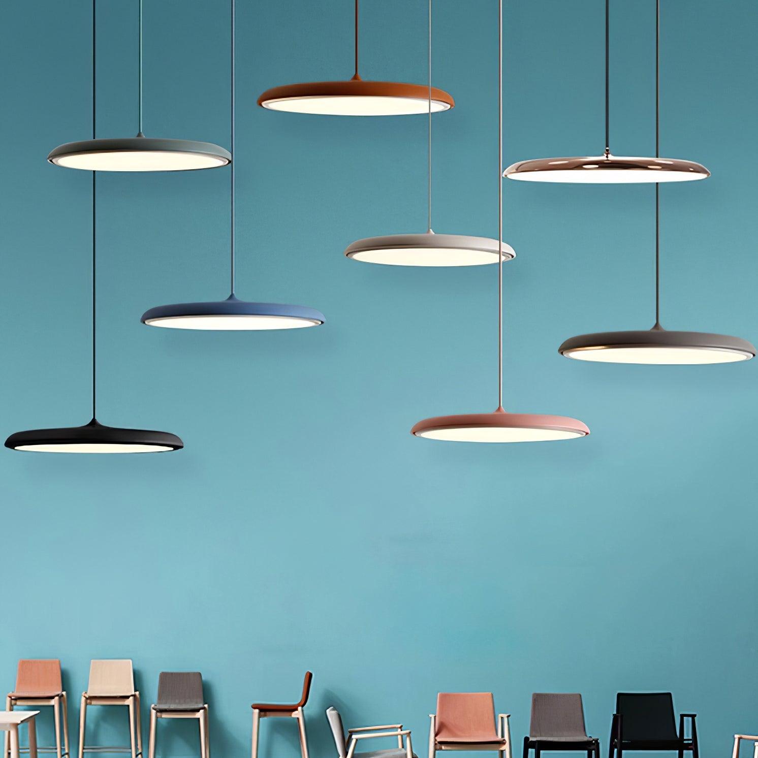 Contemporary Minimalist LED Pendant Light in Macaron Colours