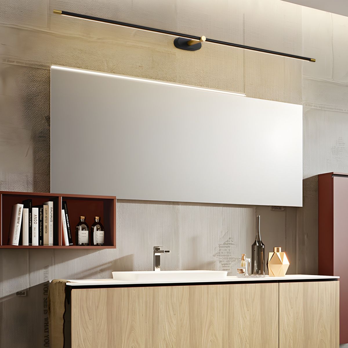 Minimalist Wireless LED Wall Light in a Transitional Style