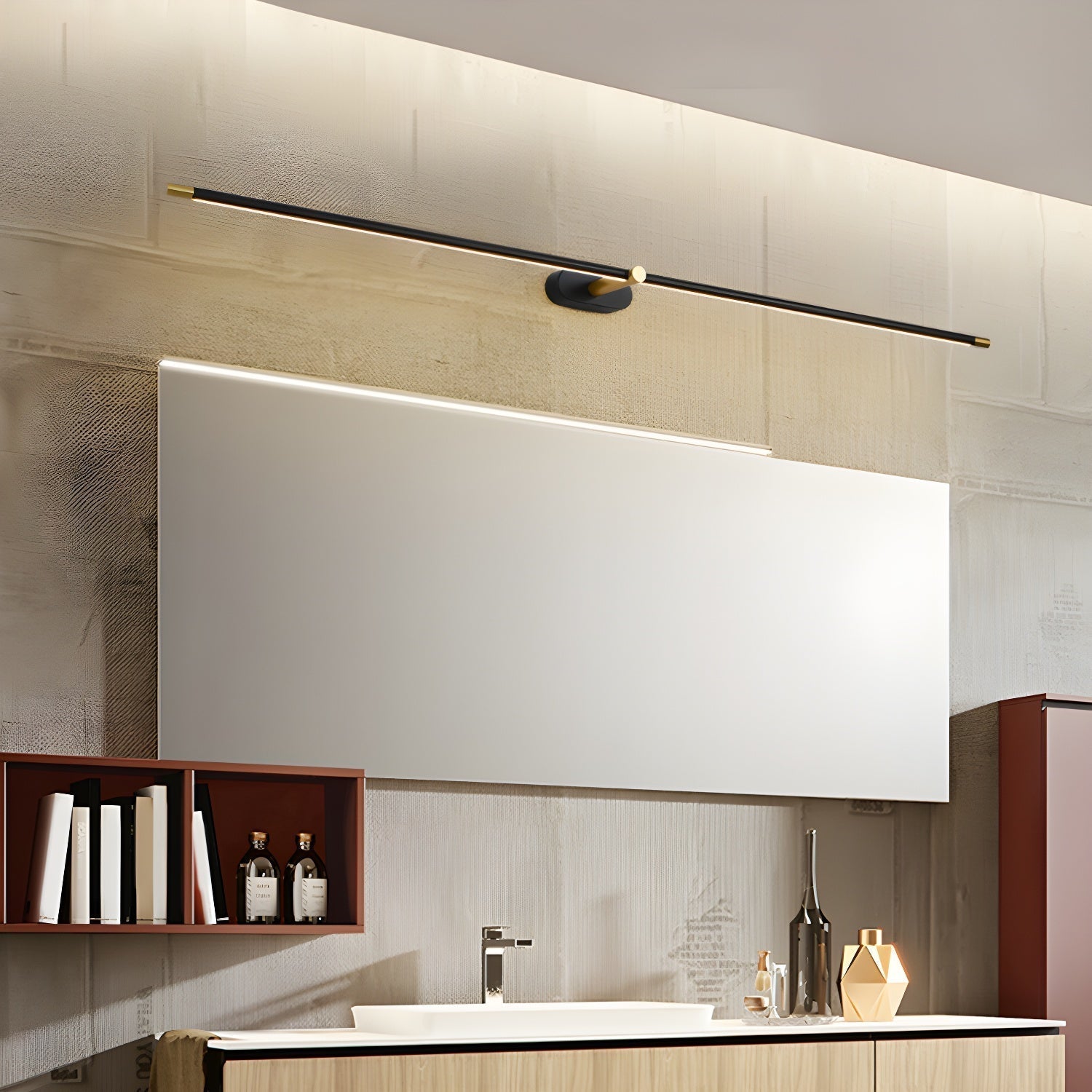 Minimalist Wireless LED Wall Light in a Transitional Style