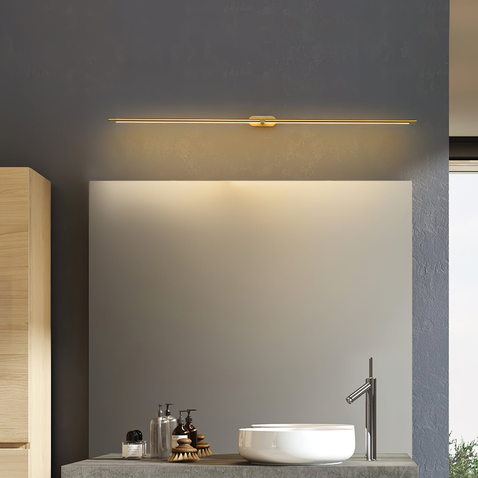 Minimalist Wireless LED Wall Light in a Transitional Style