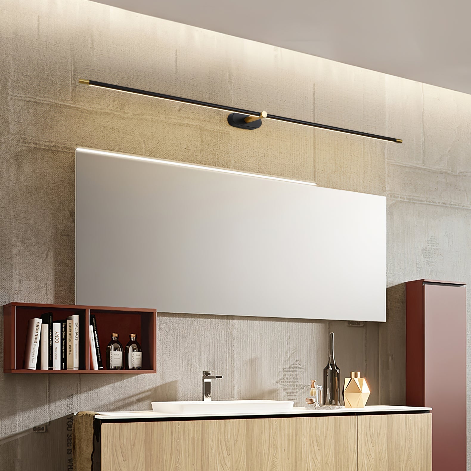Minimalist Wireless LED Wall Light in a Transitional Style