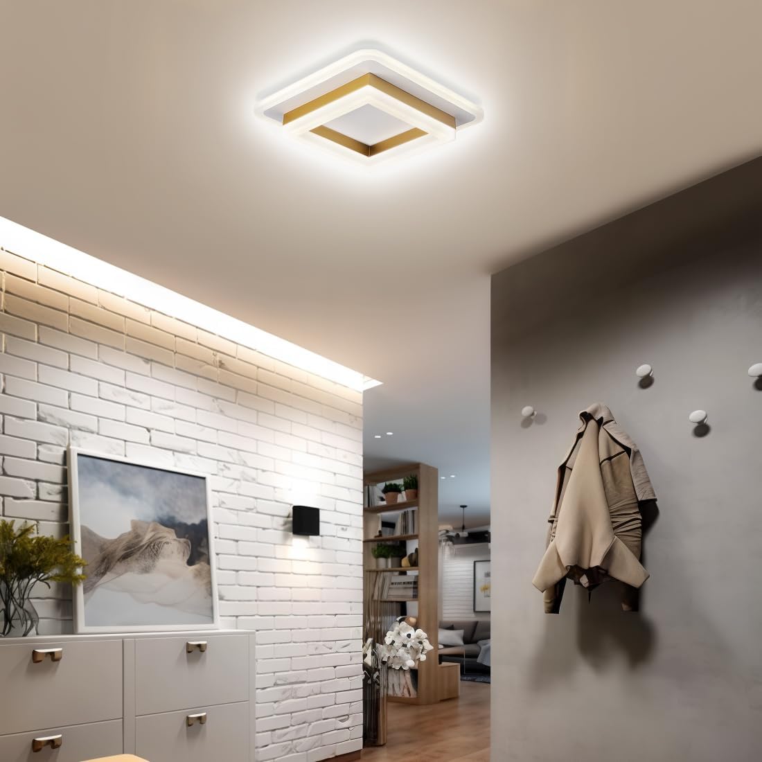 Contemporary Square LED Ceiling Light