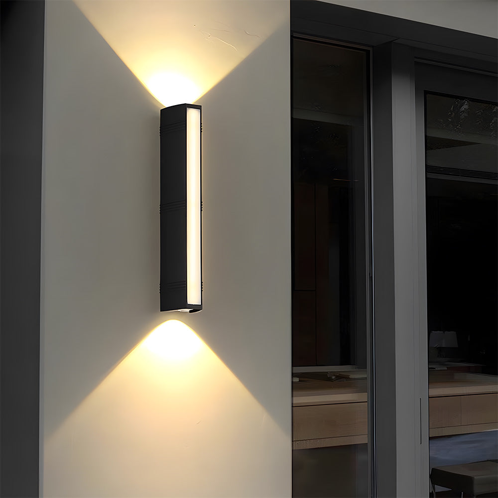 Minimalist LED Up Down Outdoor Wall Light