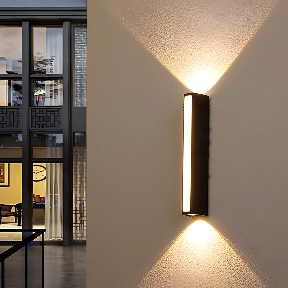 Minimalist LED Up Down Outdoor Wall Light