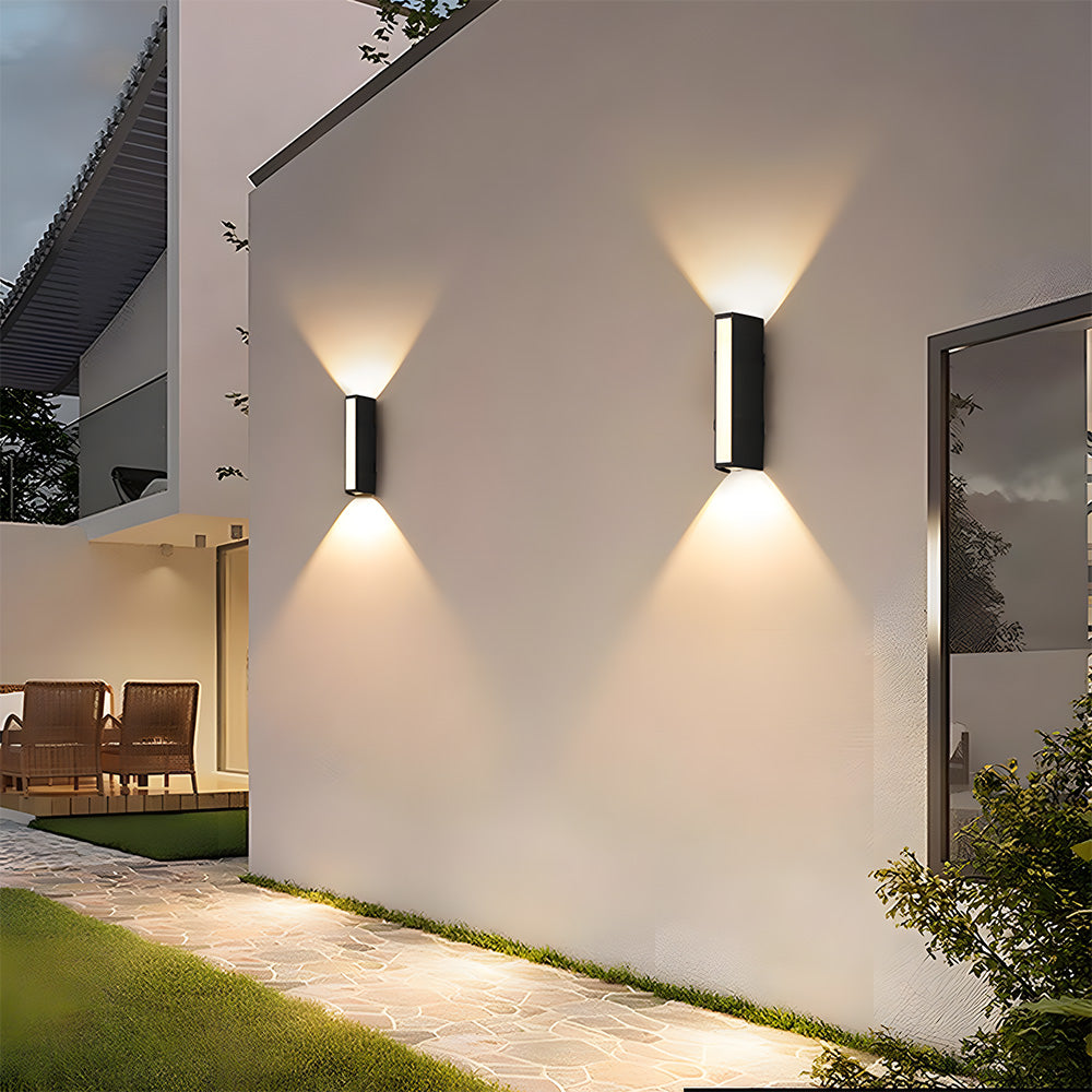 Minimalist LED Up Down Outdoor Wall Light