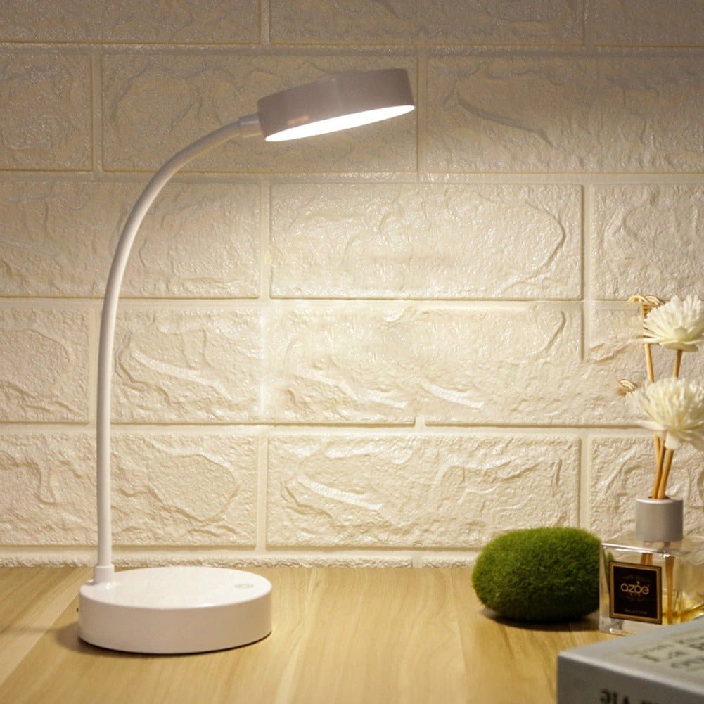 Minimalist Portable Touch-Controlled Desk Lamp with Flexible Neck