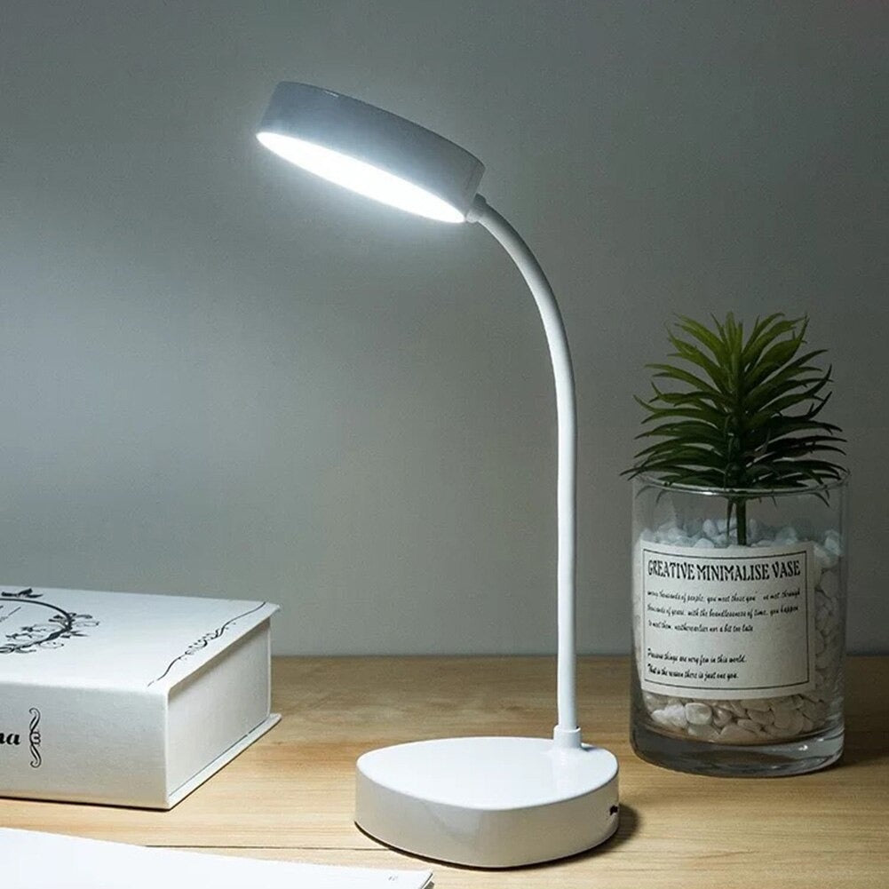 Minimalist Portable Touch-Controlled Desk Lamp with Flexible Neck