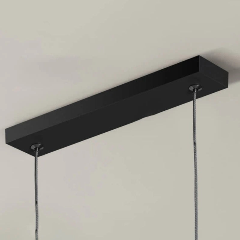 Contemporary Minimalist Double Frame Linear LED Pendant Light