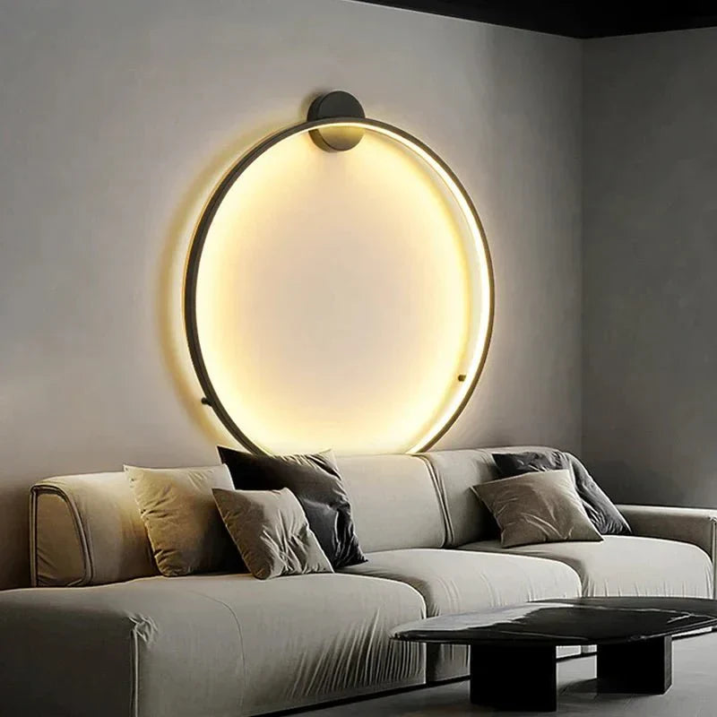 Minimalist Style LED Ring Wall Light