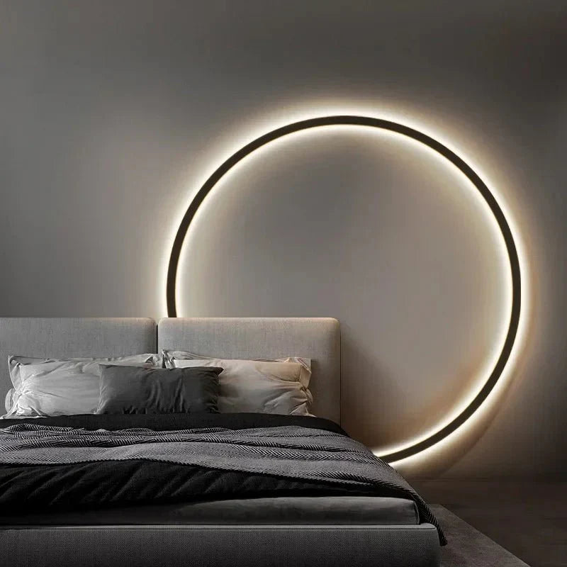 Minimalist Style LED Ring Wall Light