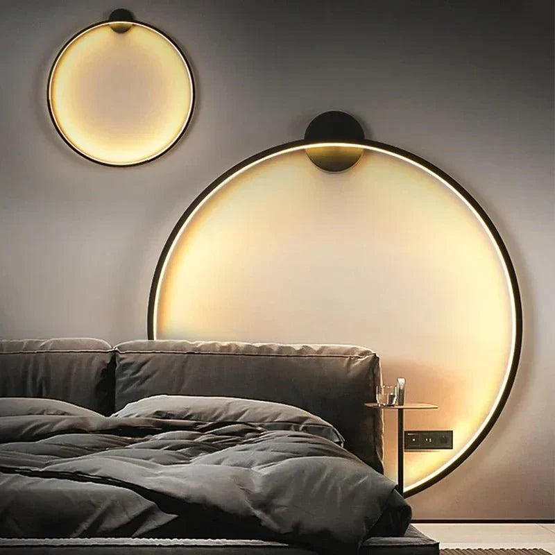 Minimalist Style LED Ring Wall Light