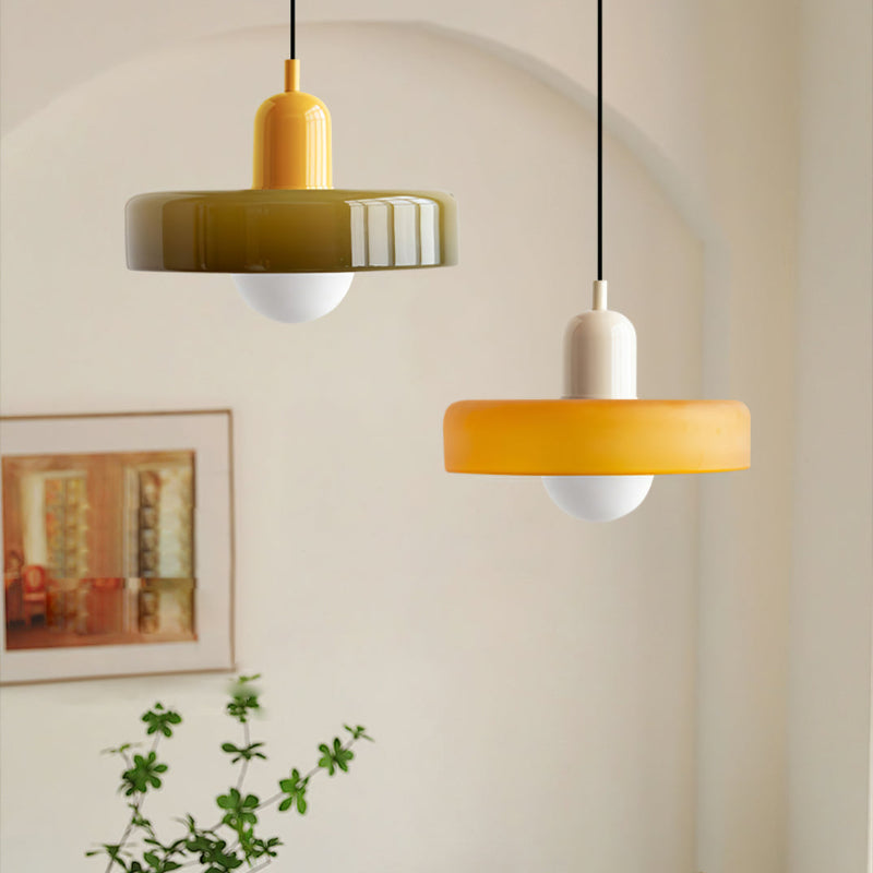 Coastal Transitional Style Two-Tone Pendant Light