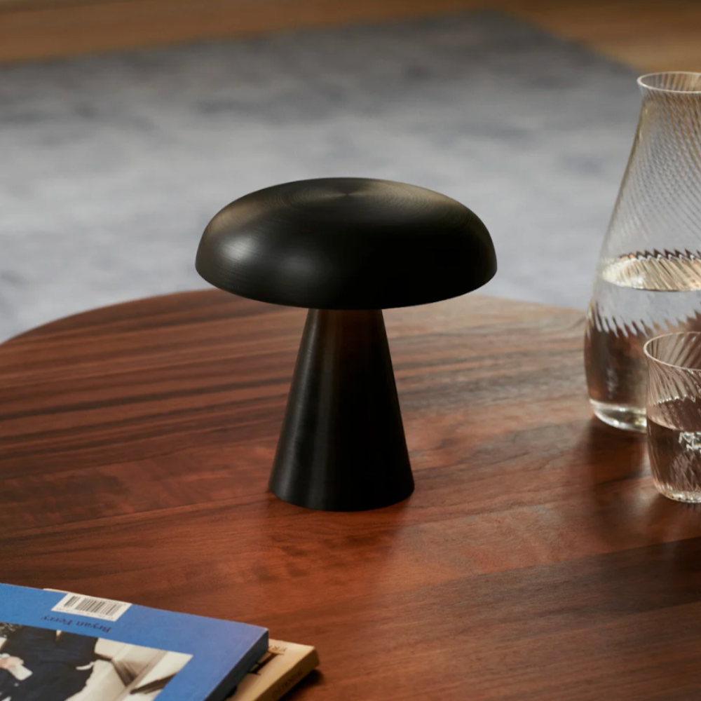 Transitional Style Modern Cordless Mushroom Lamp