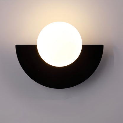 Mid-Century Semi Circle LED Wall Light
