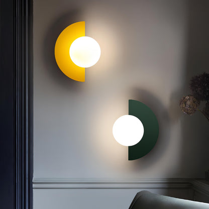 Mid-Century Semi Circle LED Wall Light