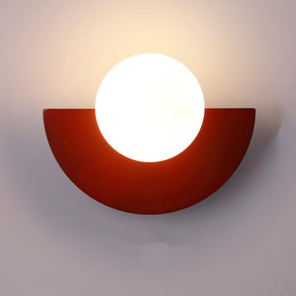 Mid-Century Semi Circle LED Wall Light