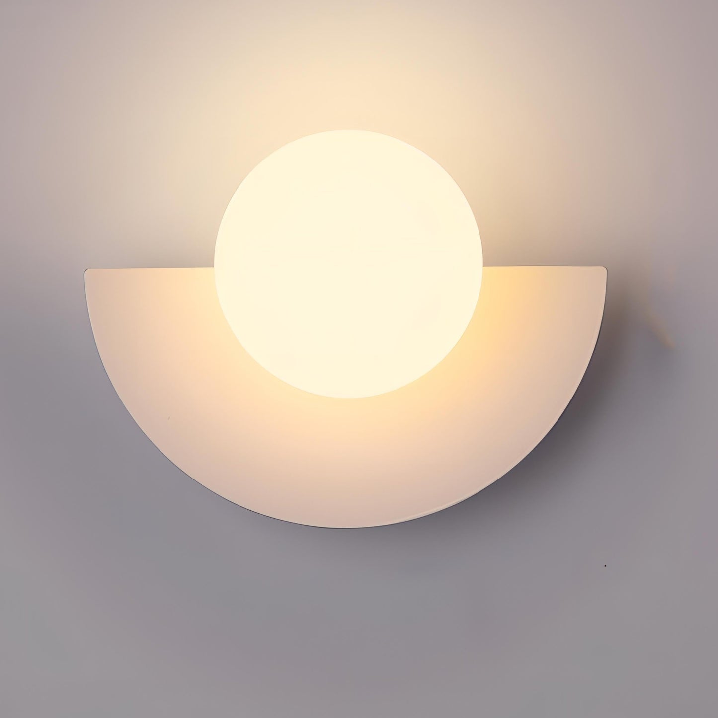 Mid-Century Semi Circle LED Wall Light