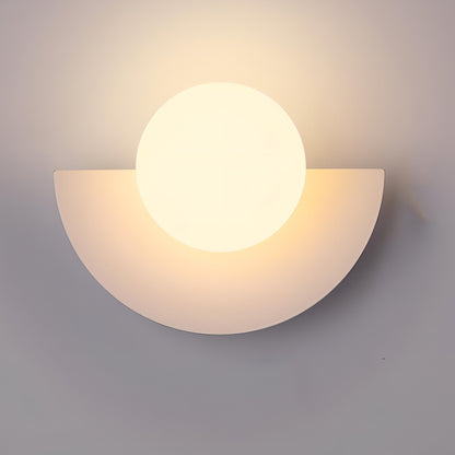 Mid-Century Semi Circle LED Wall Light