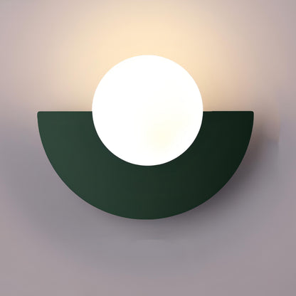 Mid-Century Semi Circle LED Wall Light