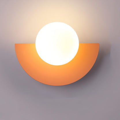 Mid-Century Semi Circle LED Wall Light
