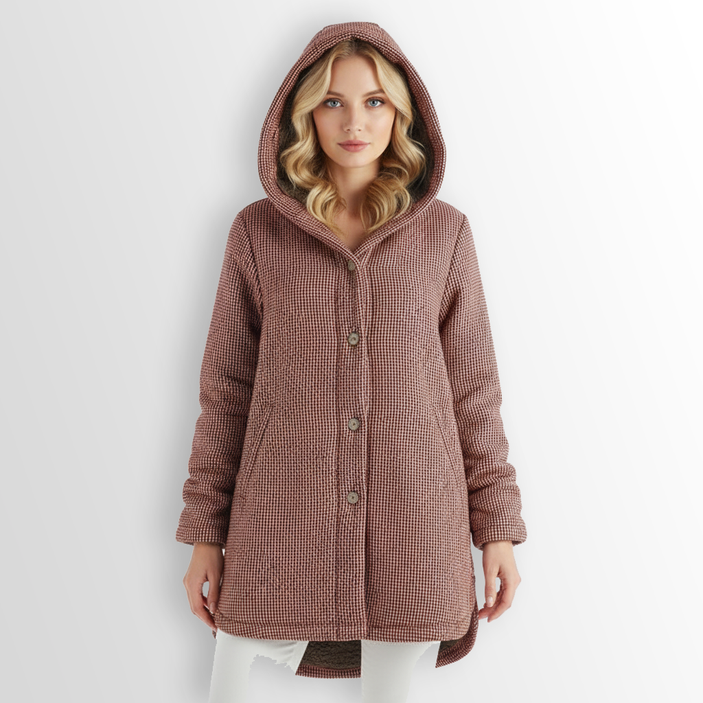 Sophie | Women Winter Hooded Button Coat