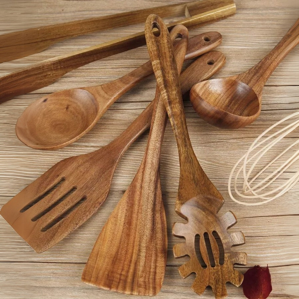 Wooden Cooking Utensil Set