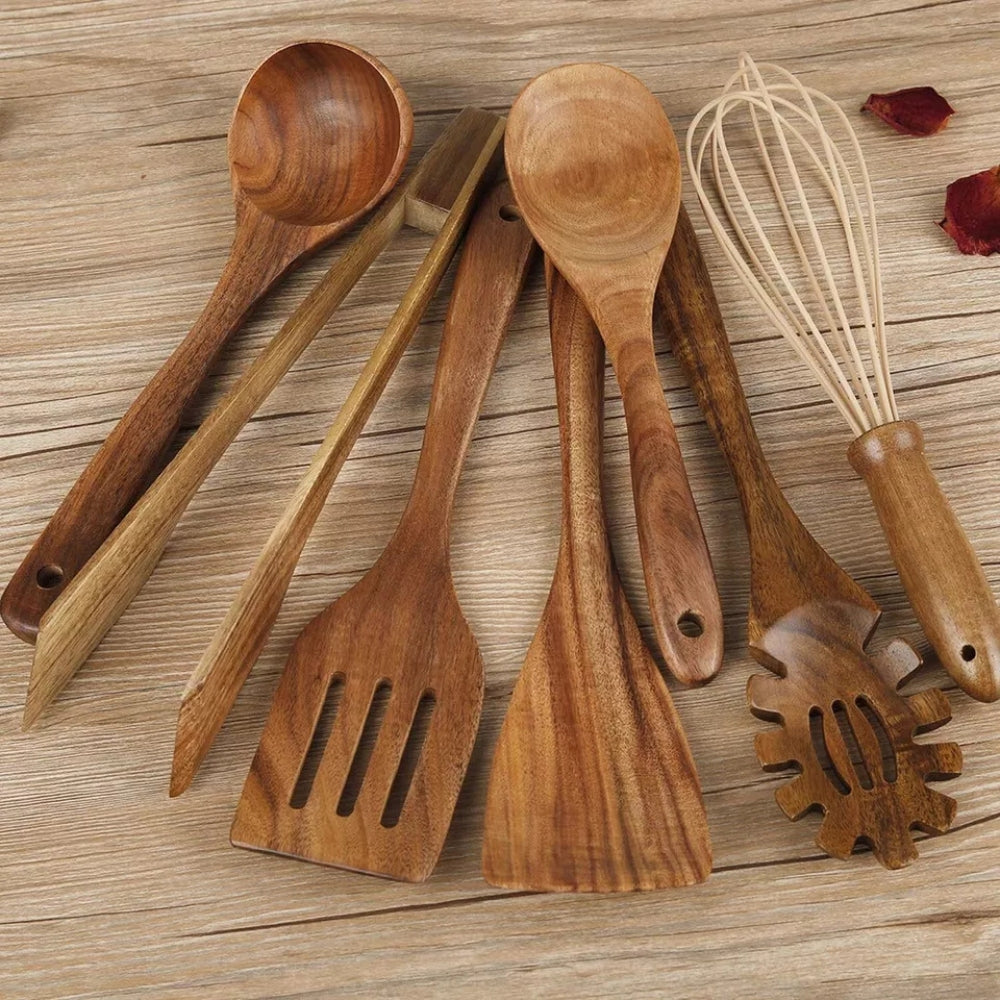 Wooden Cooking Utensil Set