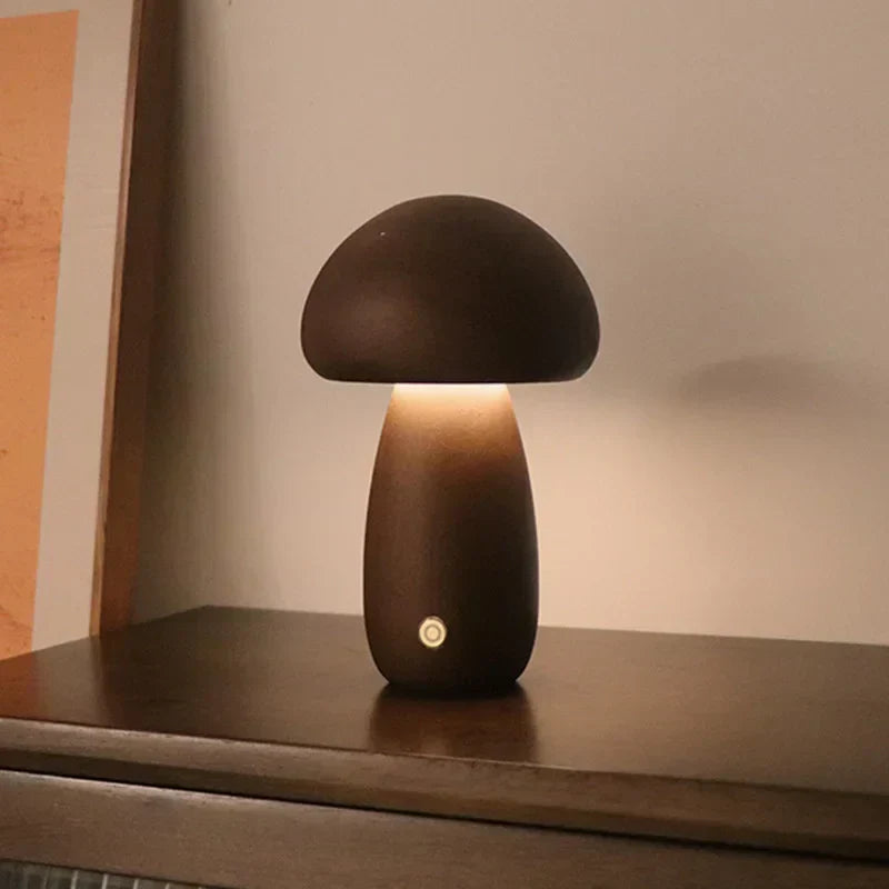 Minimalist Mushroom Touch Table Lamp