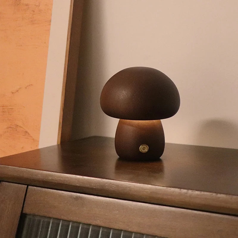 Minimalist Mushroom Touch Table Lamp