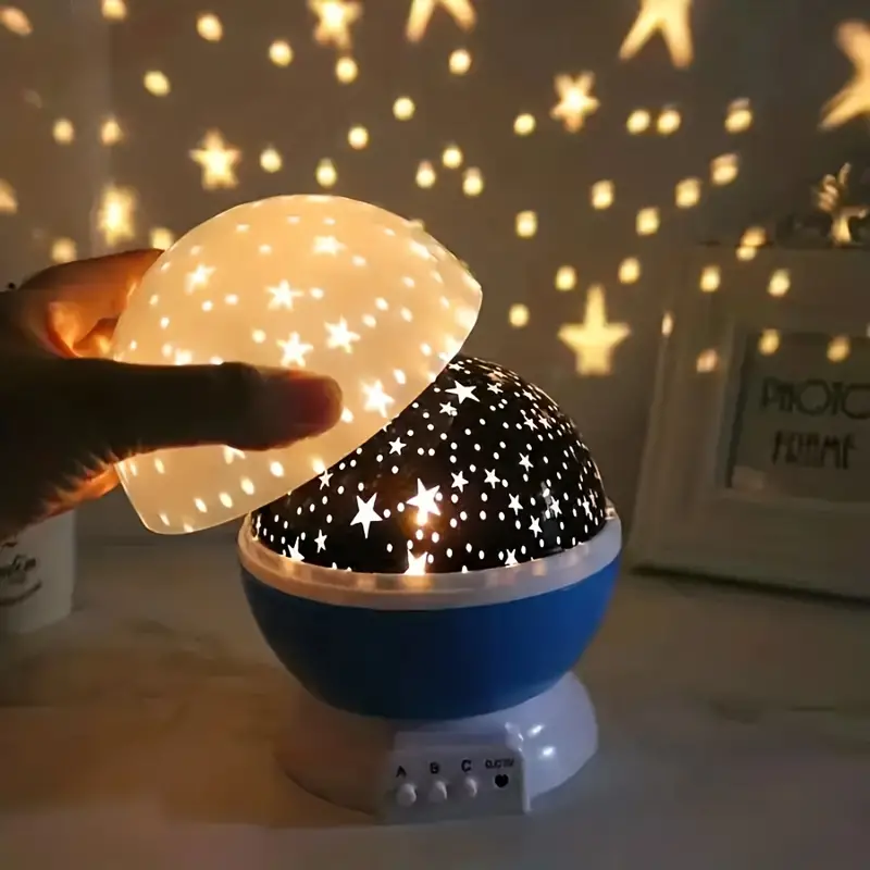 360° Rotating Galaxy Projector with 3D Night Light