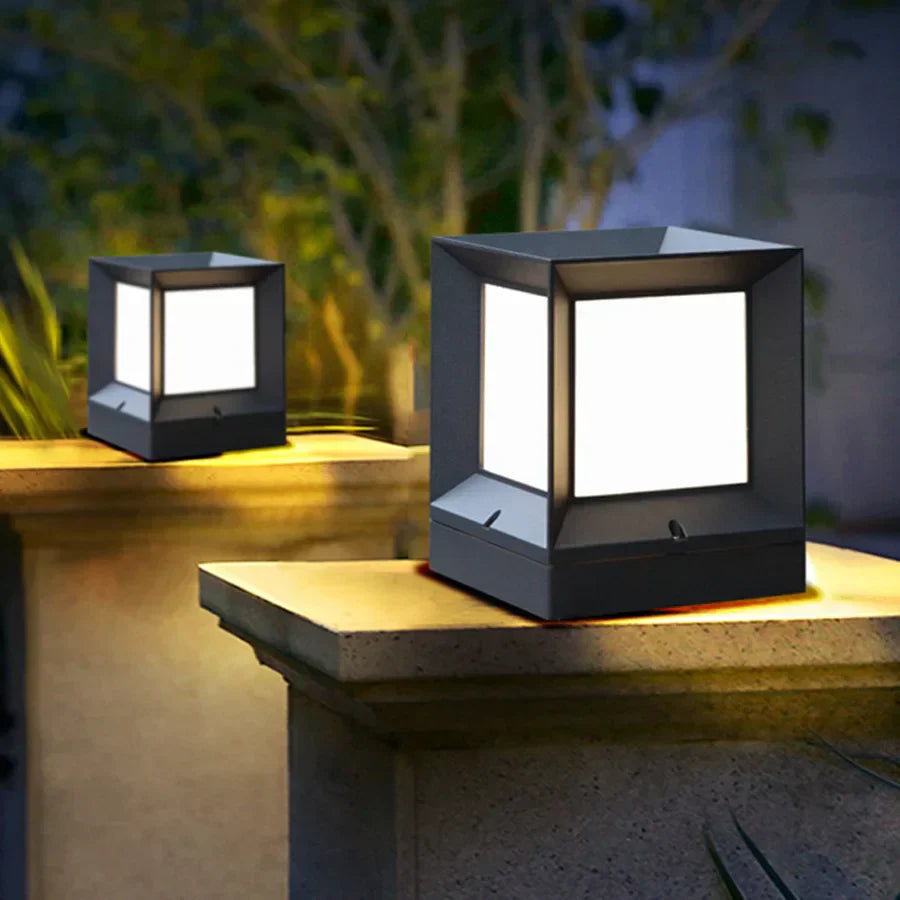 Modern Outdoor Pillar Gate Light