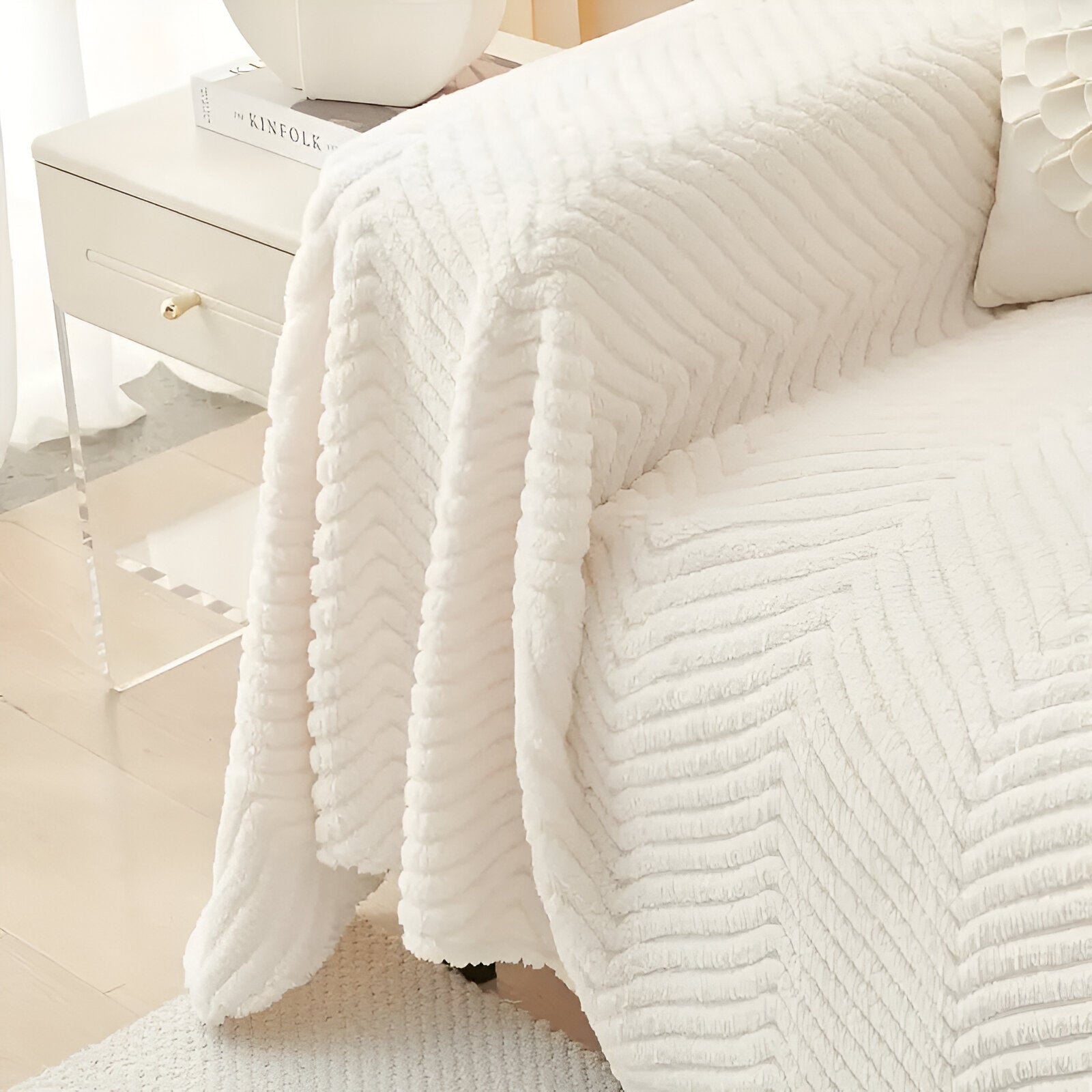 Textured Non-Slip Throw Sofa Cover