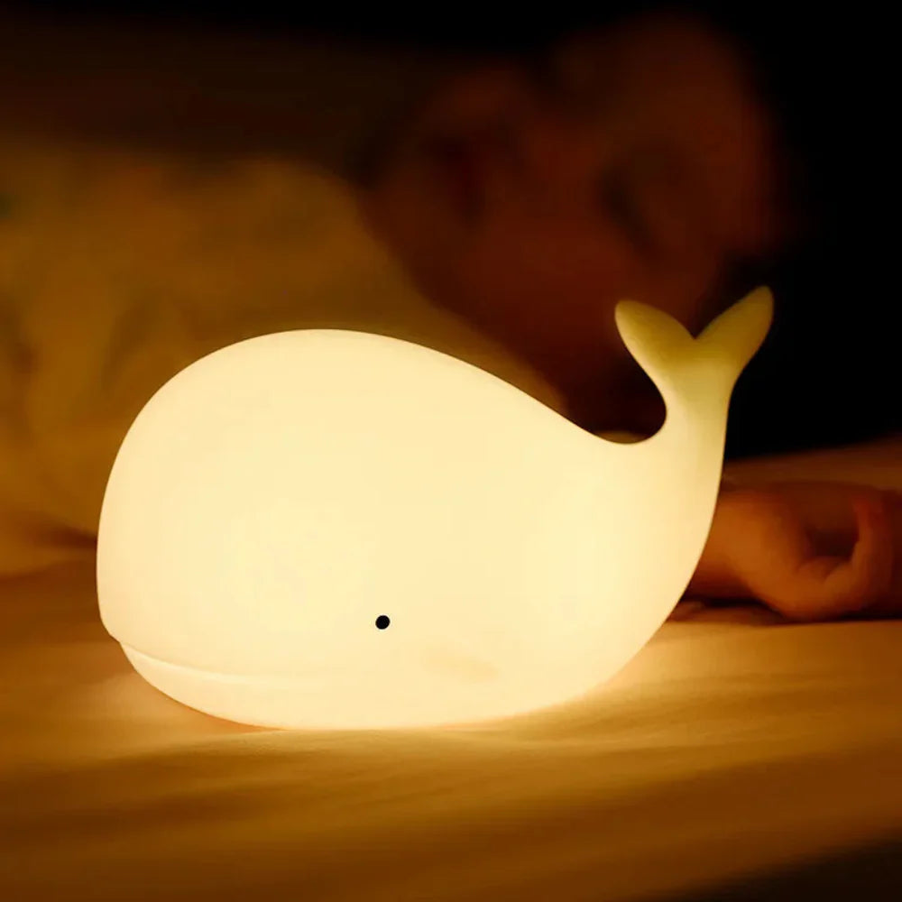 Minimalist Rechargeable Whale Night Table Lamp