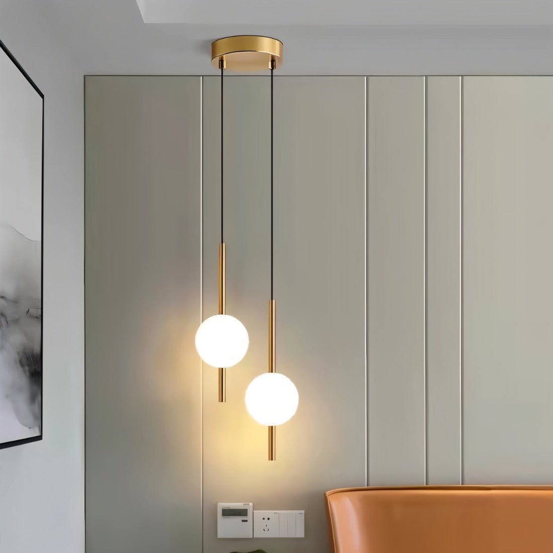 Minimalist Contemporary Vertical Globe Pendant Lamp
