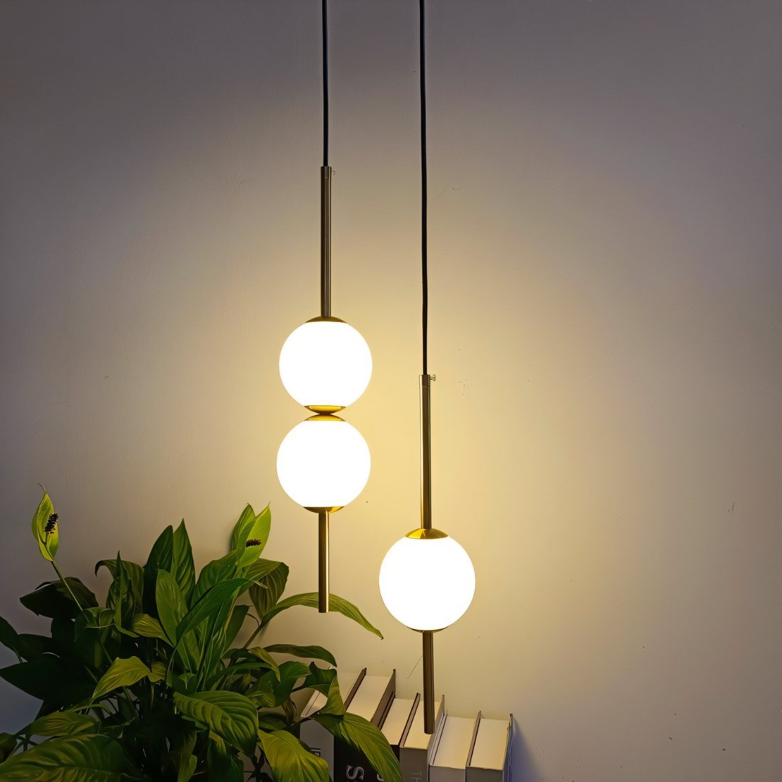 Minimalist Contemporary Vertical Globe Pendant Lamp