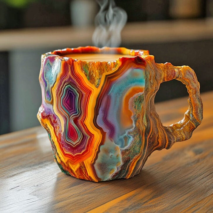 Insulating and Microwaveable Textured Coffee Mug
