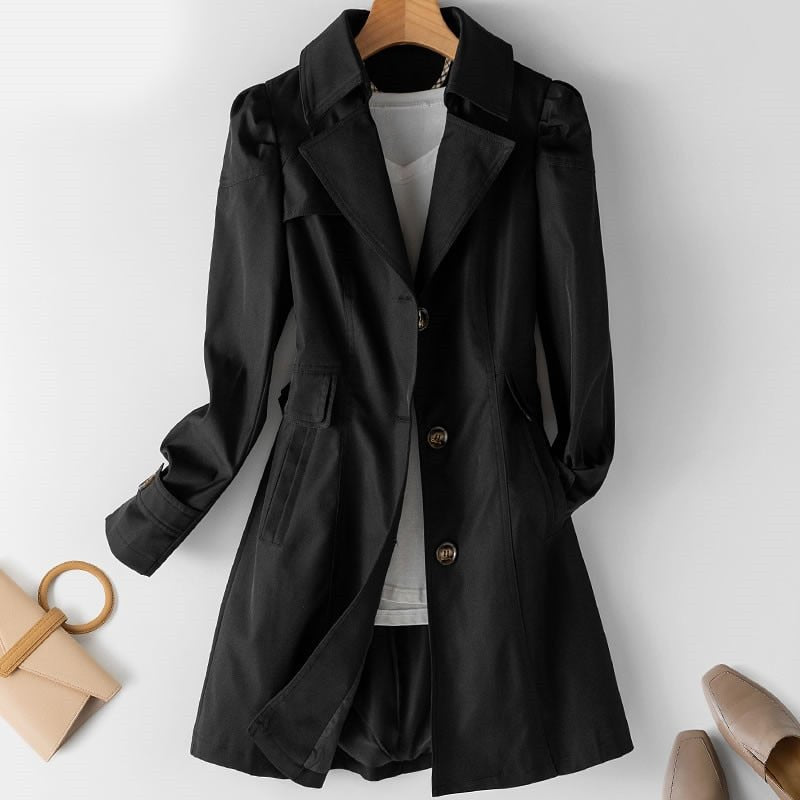 Women's Casual Trench Coat | Lapel Collar
