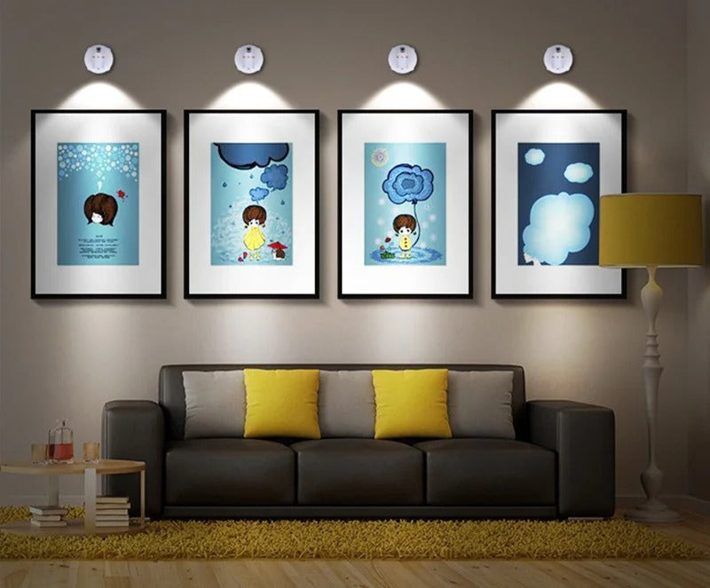 Rechargeable Rotating LED Spotlight with Remote Control