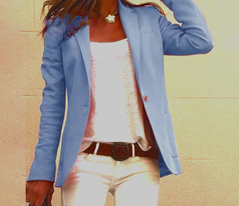 Women's Stylish Long Sleeve Blazer | Slim Fit