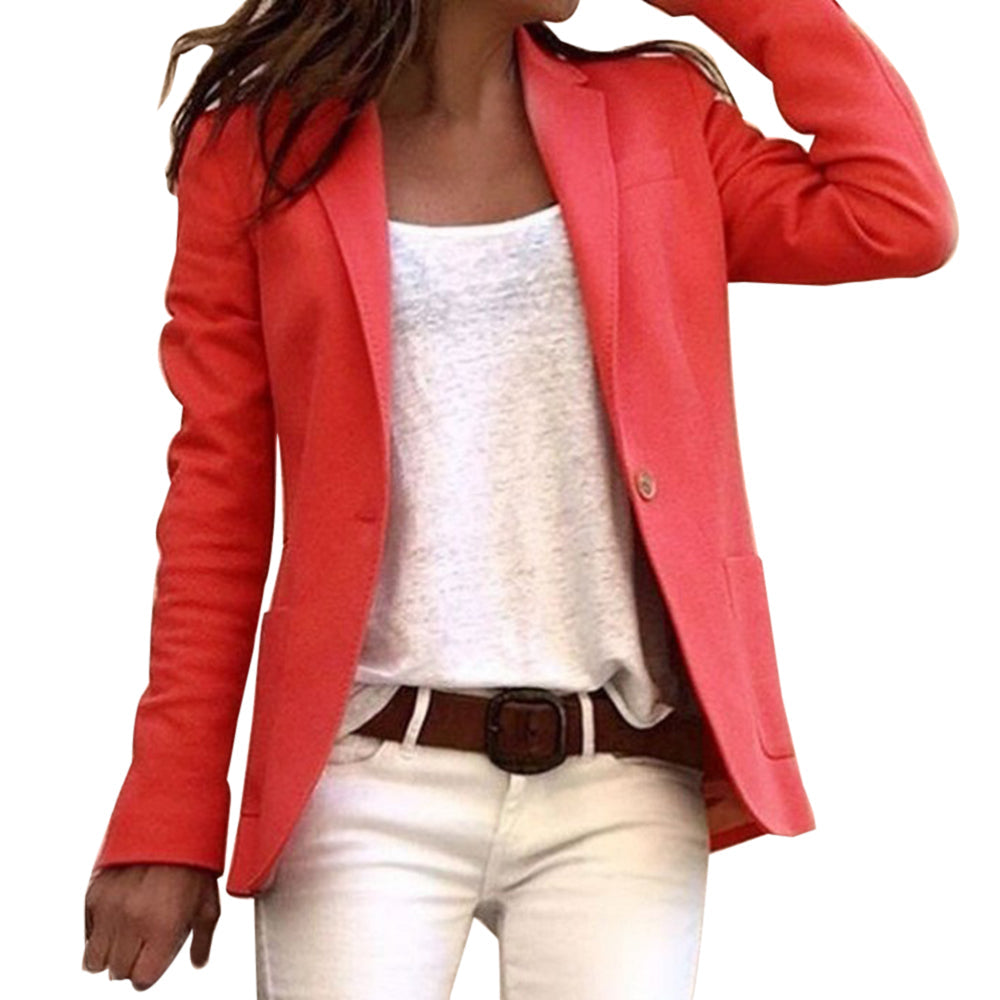 Women's Stylish Long Sleeve Blazer | Slim Fit